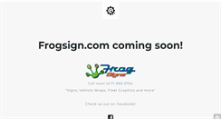 Desktop Screenshot of frogsign.com