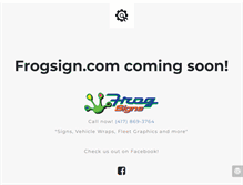Tablet Screenshot of frogsign.com